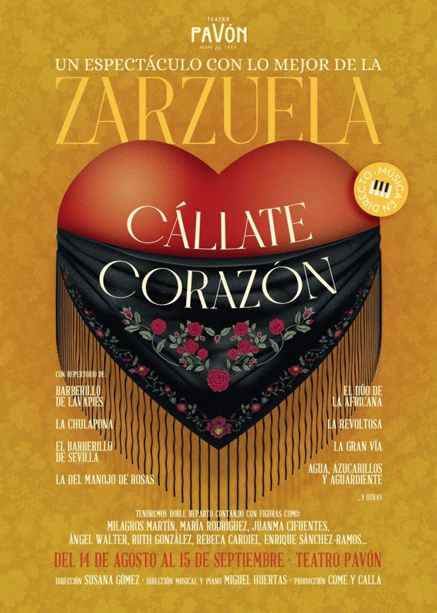 CÁLLATE CORAZÓN se estrena en el Teatro Pavón Image