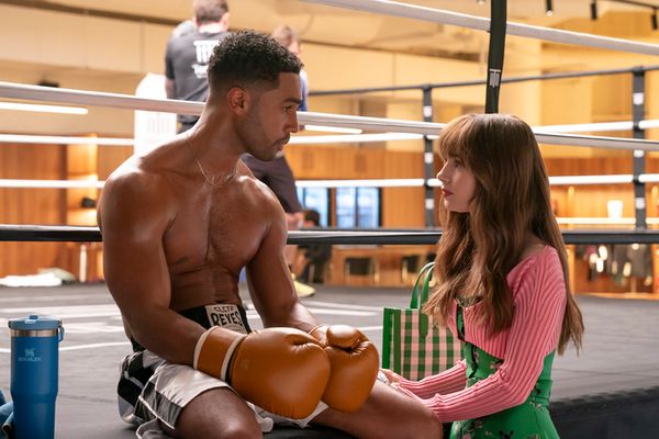  Lucien Laviscount and Lily Collins Photo