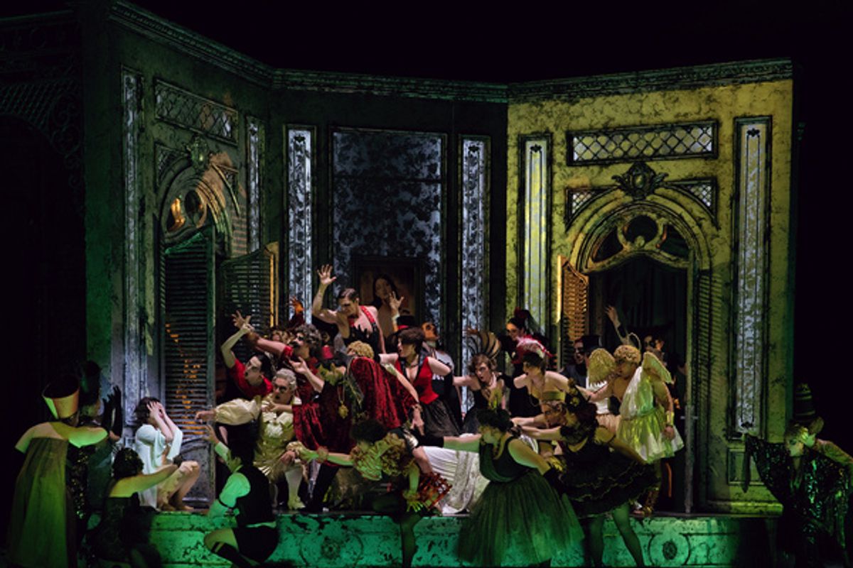 Mane? Galoyan, the Santa Fe Opera Chorus, photo by Curtis Brown for the Santa Fe Opera at 