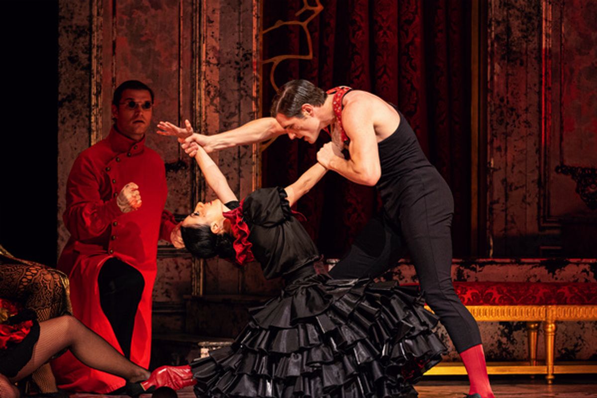 Emily Cardea (Dancer), Nicholas Sipes (Dancer), photo by Curtis Brown for the Santa Fe Opera at 