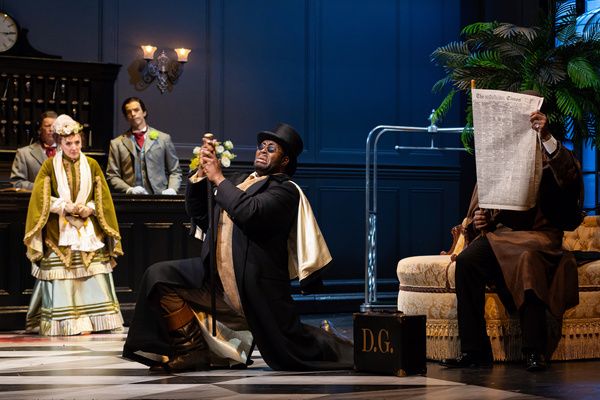 L - R Rachael Wilson (Donna Elvira), Nicholas Newton (Leporello), Ryan Speedo Green ( Photo