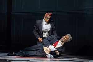 Ryan Speedo Green (Don Giovanni), Soloman Howard (Il Commendatore), photo by Curtis Brown for the Santa Fe Opera @ BroadwayWorld Ryan Speedo Green (Don Giovanni), Soloman Howard (Il Commendatore), photo by Curtis B Photo