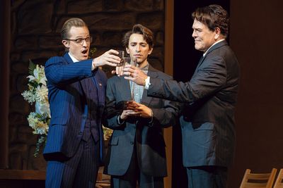 L - R: Brenton Ryan (CM), Anthony Roth Costanzo (Jonathan), Michael Mayes (David), ph Photo