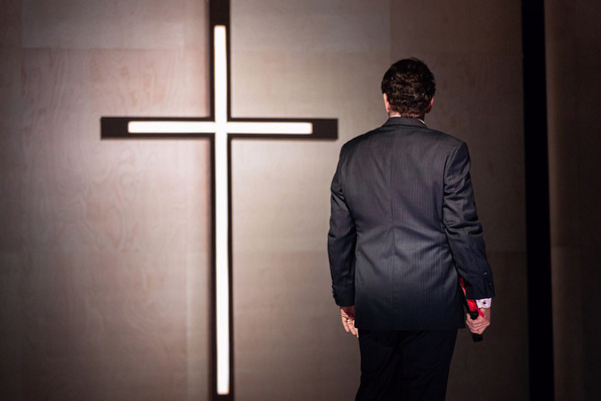 Michael Mayes (David), photo by Curtis Brown for the Santa Fe Opera at 