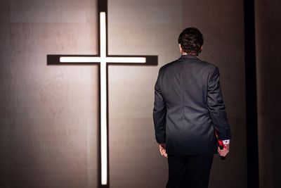 Michael Mayes (David), photo by Curtis Brown for the Santa Fe Opera Photo