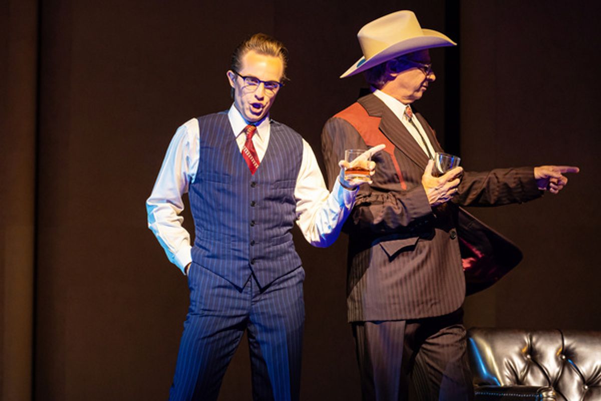 Brenton Ryan (CM), Greer Grimsley (Paul), photo by Curtis Brown for the Santa Fe Opera at 