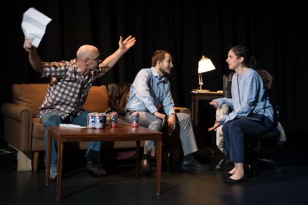 Isaac J. Conner, Miguel Bertrand & Tracey Beltrano in CON. Photo by John Robert Hoffm Photo