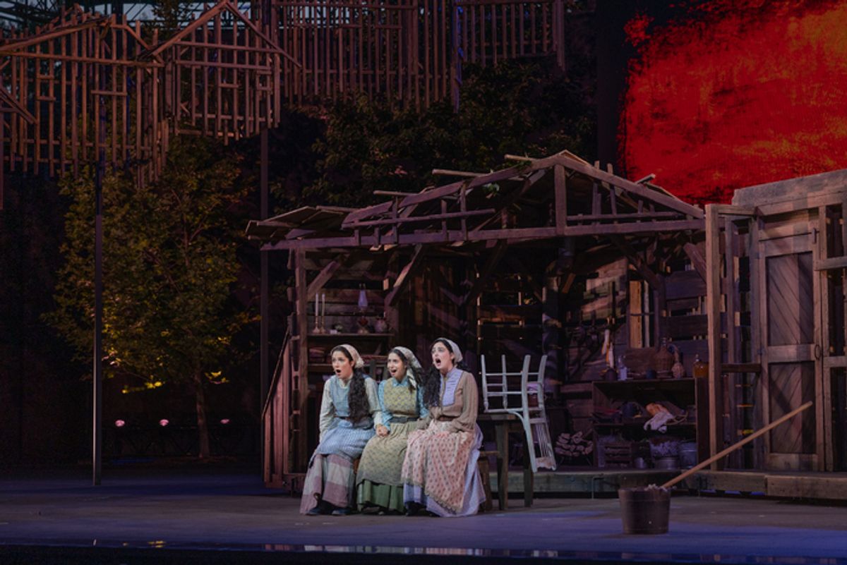 Hannah Corneau, Samantha Massell, Emerson Glick at 