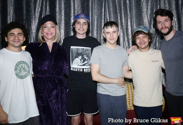 Tony Macht, Bianca Leigh, Finn Wolfhard, Cole Escola, Gaten Matarazzo and James Scull Photo