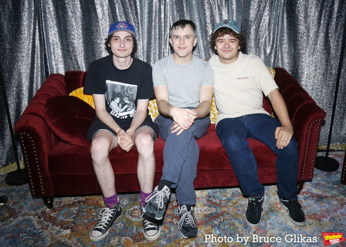 Finn Wolfhard, Cole Escola and Gaten Matarazzo at 