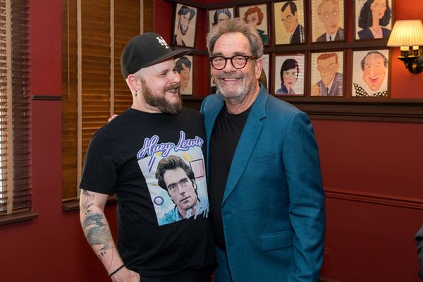 F. Michael Haynie, Huey Lewis Photo