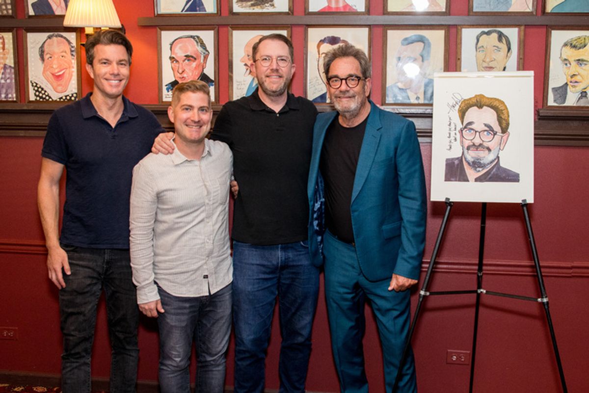 Jonathan A. Abrams, Brian Usifer, Hunter Arnold, Huey Lewis at 