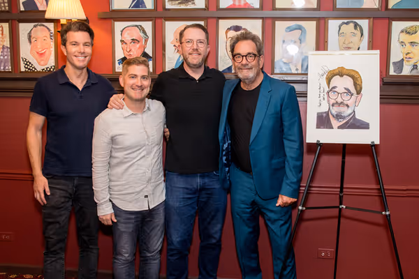 Jonathan A. Abrams, Brian Usifer, Hunter Arnold, Huey Lewis Photo