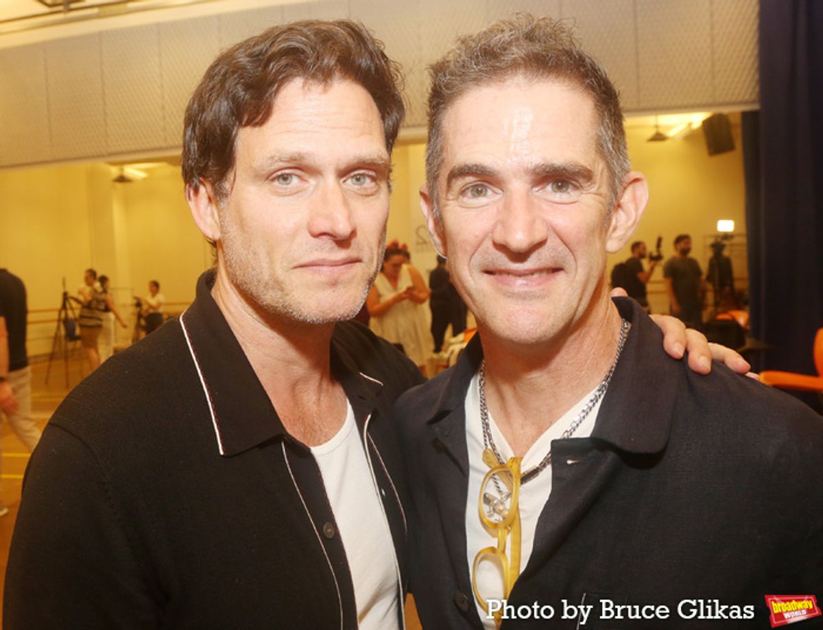 Steven Pasquale and Director/ Choreographer Andy Blankenbuehler  at 