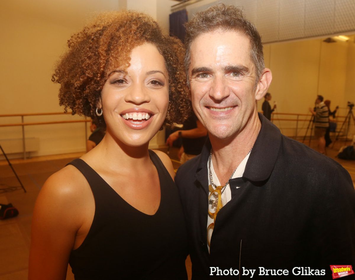Sasha Hutchins and Director/ Choreographer Andy Blankenbuehler  at 