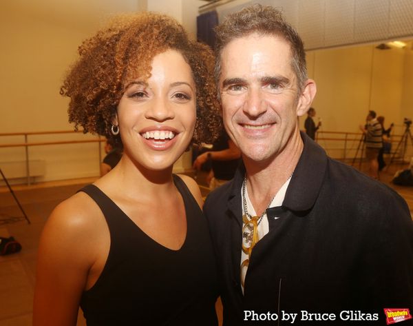 Sasha Hutchins and Director/ Choreographer Andy Blankenbuehler  Photo