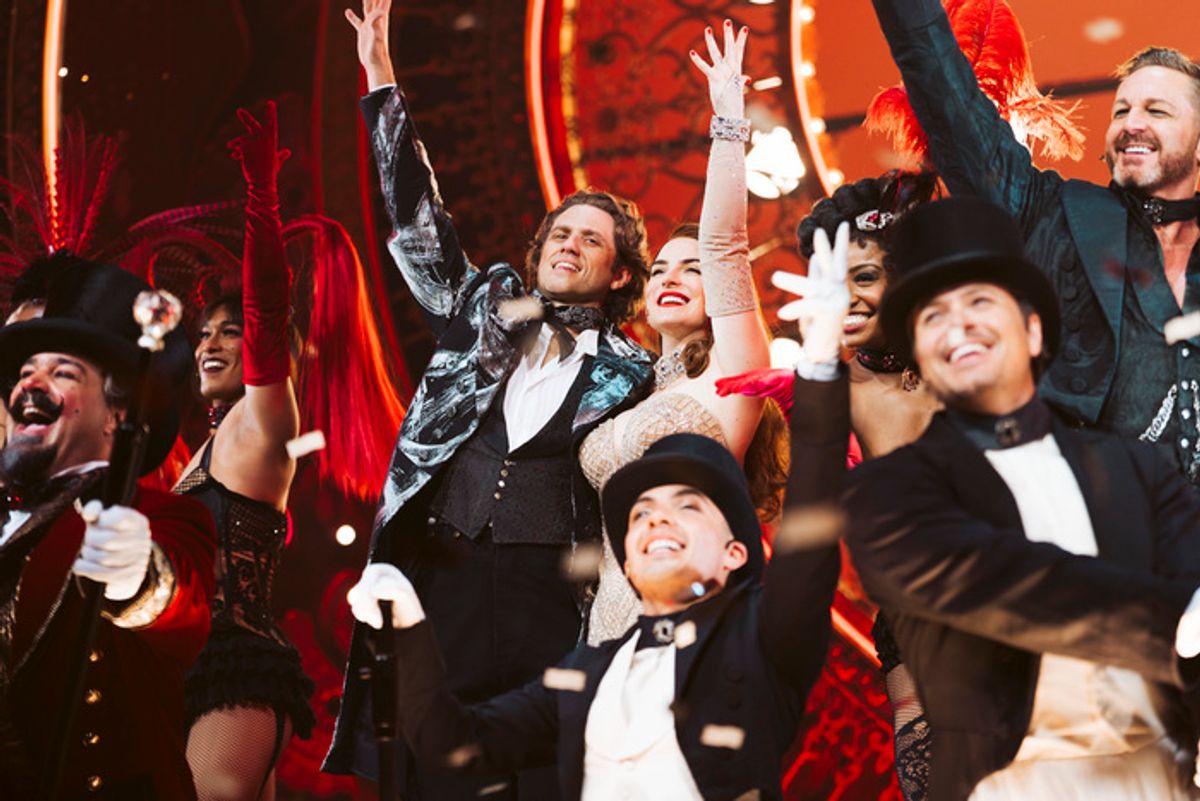 Aaron Tveit and Joanna 'JoJo' Levesque at 