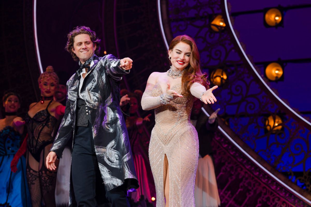 Aaron Tveit and Joanna 'JoJo' Levesque at 
