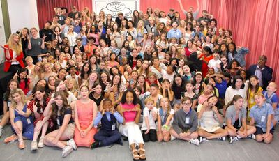 Nikki M. James and Broadway Alliance students  Photo