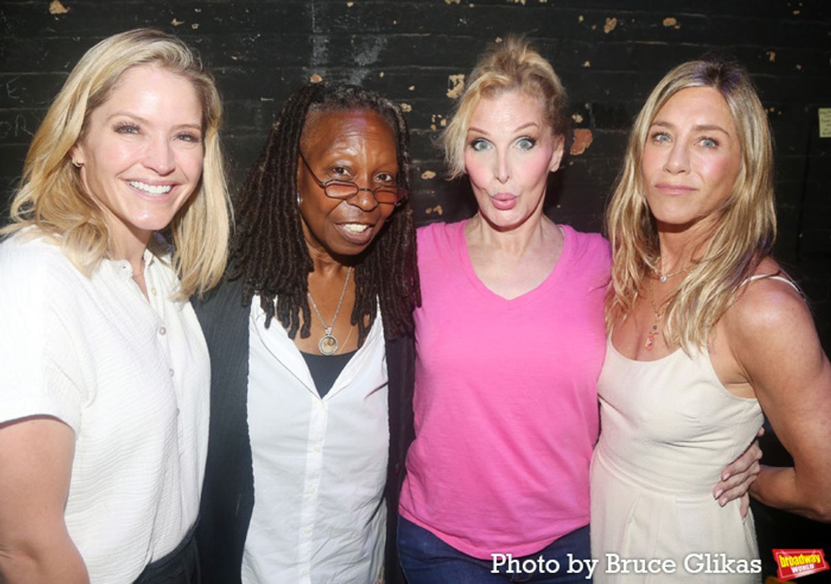 Sara Haines, Whoopi Goldberg, Bianca Leigh and Jennifer Aniston  at 