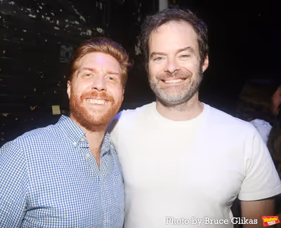 Producer Lucas McMahon and Bill Hader Photo