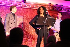 Stephanie Pope and male ensemble @ BroadwayWorld Stephanie Pope and male ensemble Photo
