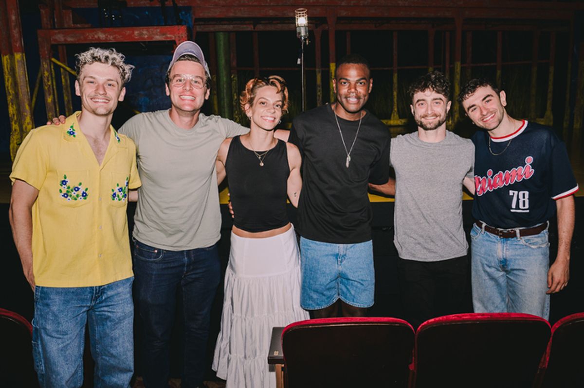 Jonathan Groff, Daniel Radcliffe and the cast of Illinoise at 