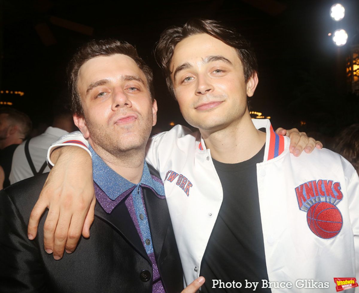 Playwright Max Wolf Friedlich and Ben Ahlers at 