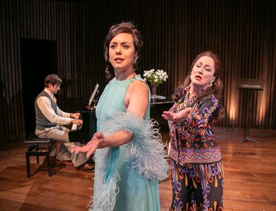 Brett Ryback, Olivia Hernandez, and Vicki Lewis
 Photo