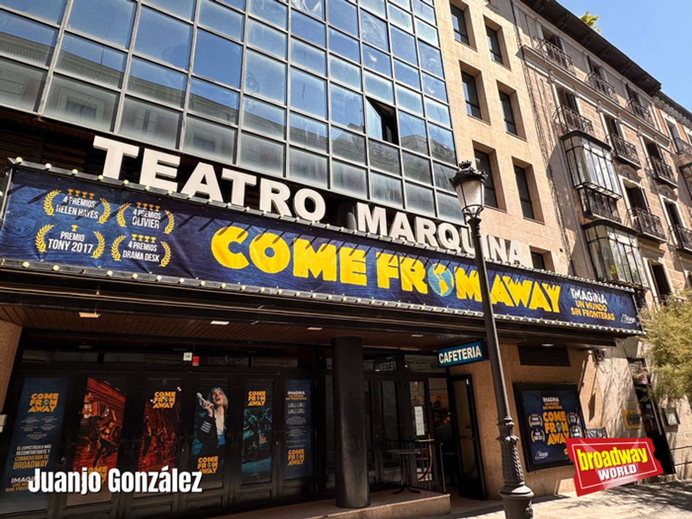 PHOTOS: El cartel de COME FROM AWAY ya luce en el Marquina de Madrid PHOTOS: El cartel de COME FROM AWAY ya luce en el Marquina de Madrid Image