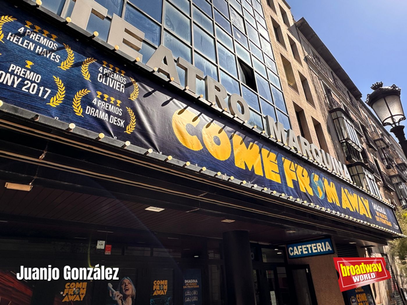PHOTOS: El cartel de COME FROM AWAY ya luce en el Marquina de Madrid PHOTOS: El cartel de COME FROM AWAY ya luce en el Marquina de Madrid Image
