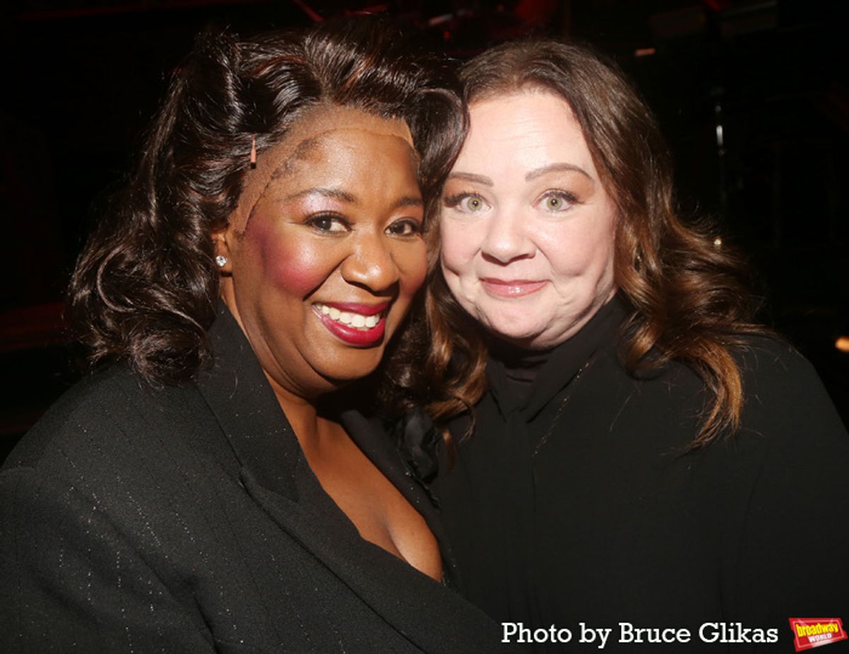Natasha Yvette Williams and Melissa McCarthy at 