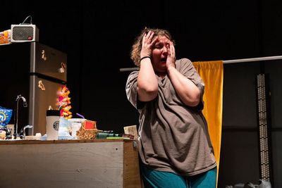 Kelly Mares* as Missy in PEARLS FOR SPURS by Gates Leonard at the A.R.T./New York The Photo
