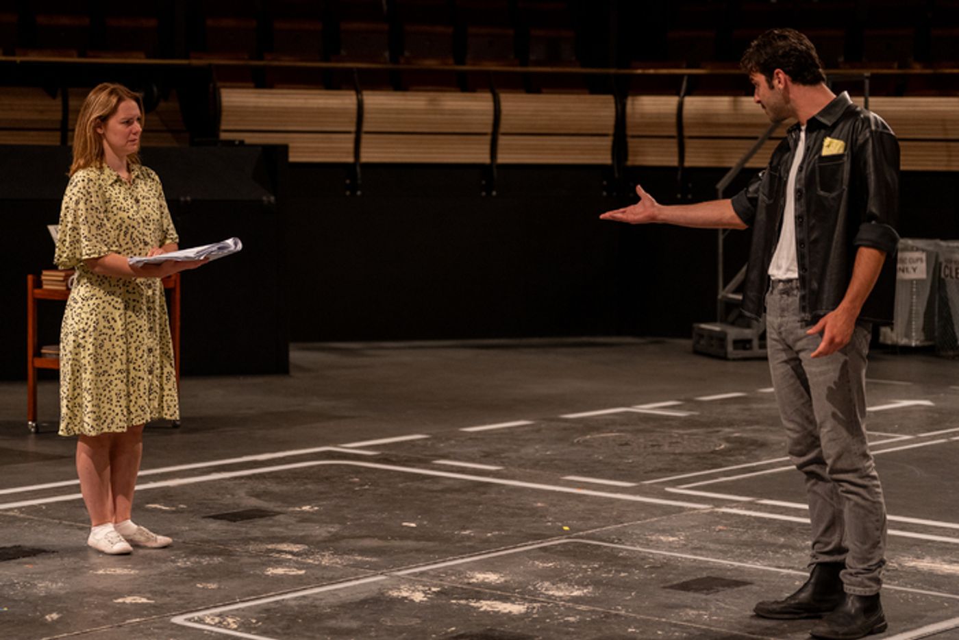 Photos: Gina Beck and Michael Simkins in Rehearsal For GUYS & DOLLS  Image