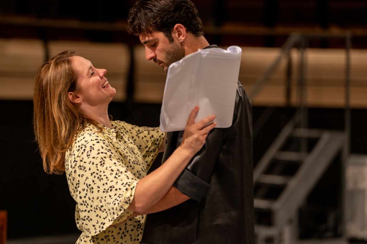 Photos: Gina Beck and Michael Simkins in Rehearsal For GUYS & DOLLS  Image