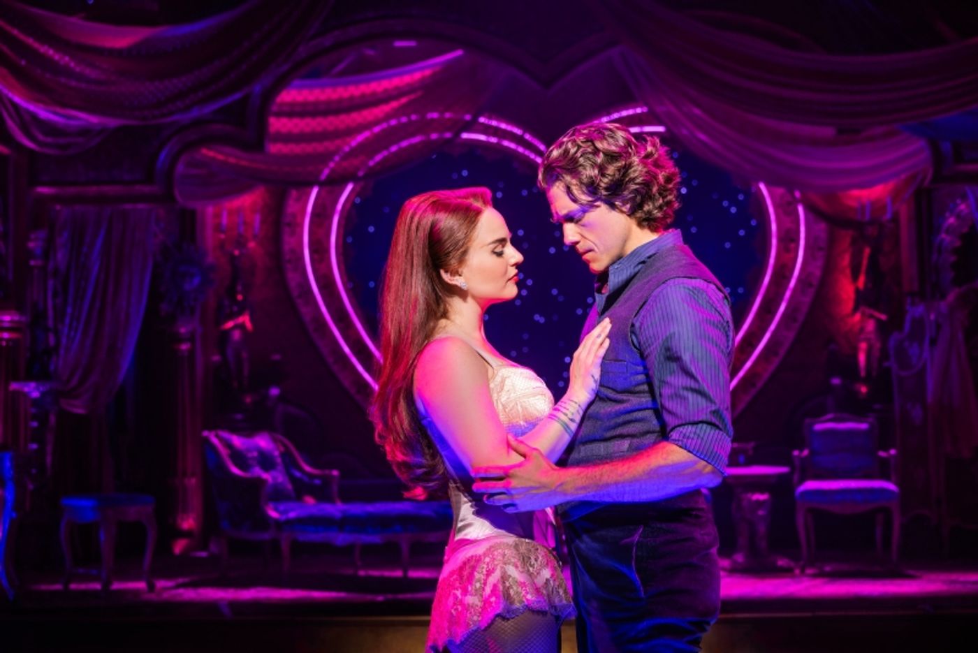 Photos: Aaron Tveit and Joanna 'JoJo' Levesque in MOULIN ROUGE! THE MUSICAL  Image