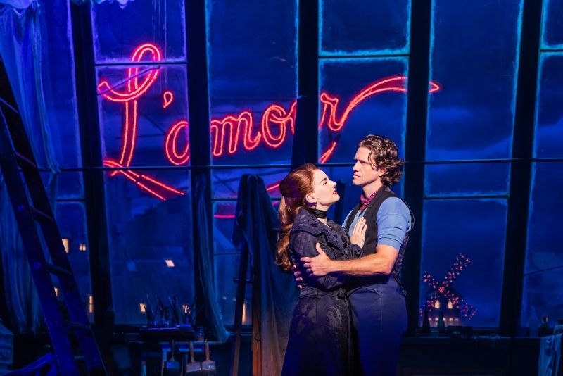 Photos: Aaron Tveit and Joanna 'JoJo' Levesque in MOULIN ROUGE! THE MUSICAL — photo 2 of 13