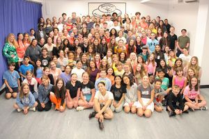 Eva Noblezada with the students of BAA Session Three @ BroadwayWorld Eva Noblezada with the students of BAA Session Three Photo