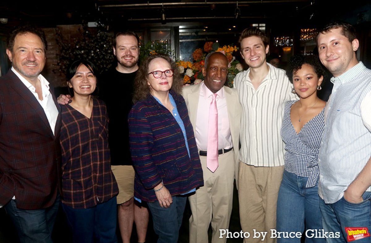 Producer Kevin McCollum, Kelley Ho, Derric Nolte, Maryann Plunkett, Dorian Harewood, John Cardoza, Jordan Tyson and Eric Rothstein at 