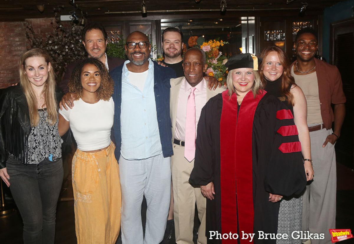 Alysha Deslorieux, Producer Kevin McCollum, Dorian Harewood, Alton Fitzgerald White, Jennifer Heisey and CCM Alumni  at 