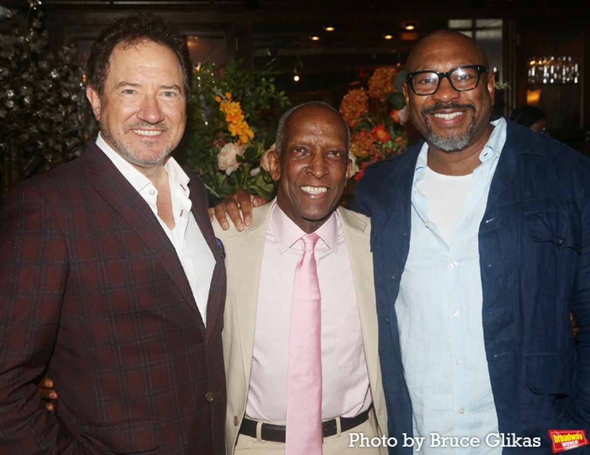 Producer Kevin McCollum, Dorian Harewood and Alton Fitzgerald White at 