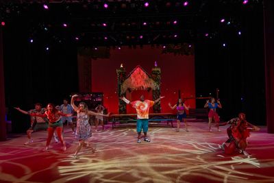 Domingo Reyes and the Cast of Jimmy Buffett's Escape to Margaritaville Photo