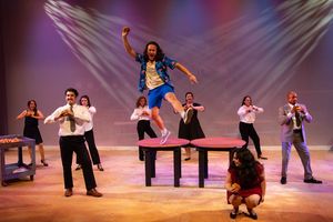 Nick Quintana and the Cast of Jimmy Buffett's Escape to Margaritaville @ BroadwayWorld Nick Quintana and the Cast of Jimmy Buffett's Escape to Margaritaville Photo