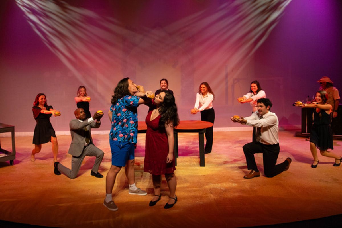 Nick Quintana, Gabrielle Salerni and the Cast of Jimmy Buffett's Escape to Margaritaville  at 