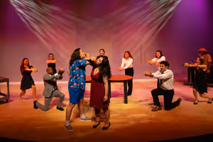 Nick Quintana, Gabrielle Salerni and the Cast of Jimmy Buffett's Escape to Margaritav Photo