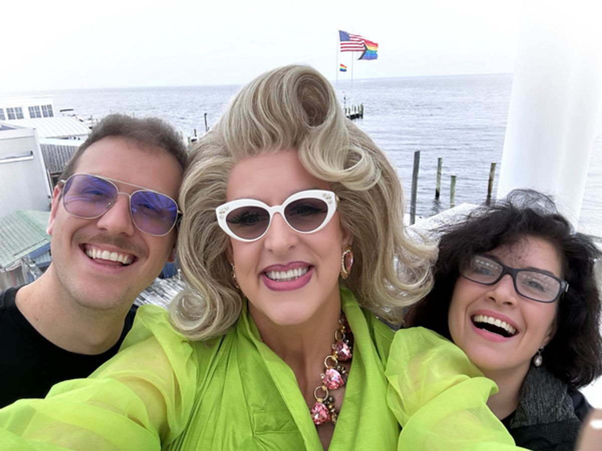 Musical Director Blake Allen, Doris Dear and special guest Meg Flather at 