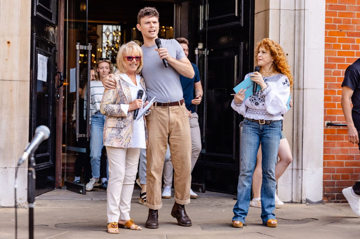 Elaine Paige, Charlie Stemp, Bernadette Peters at 