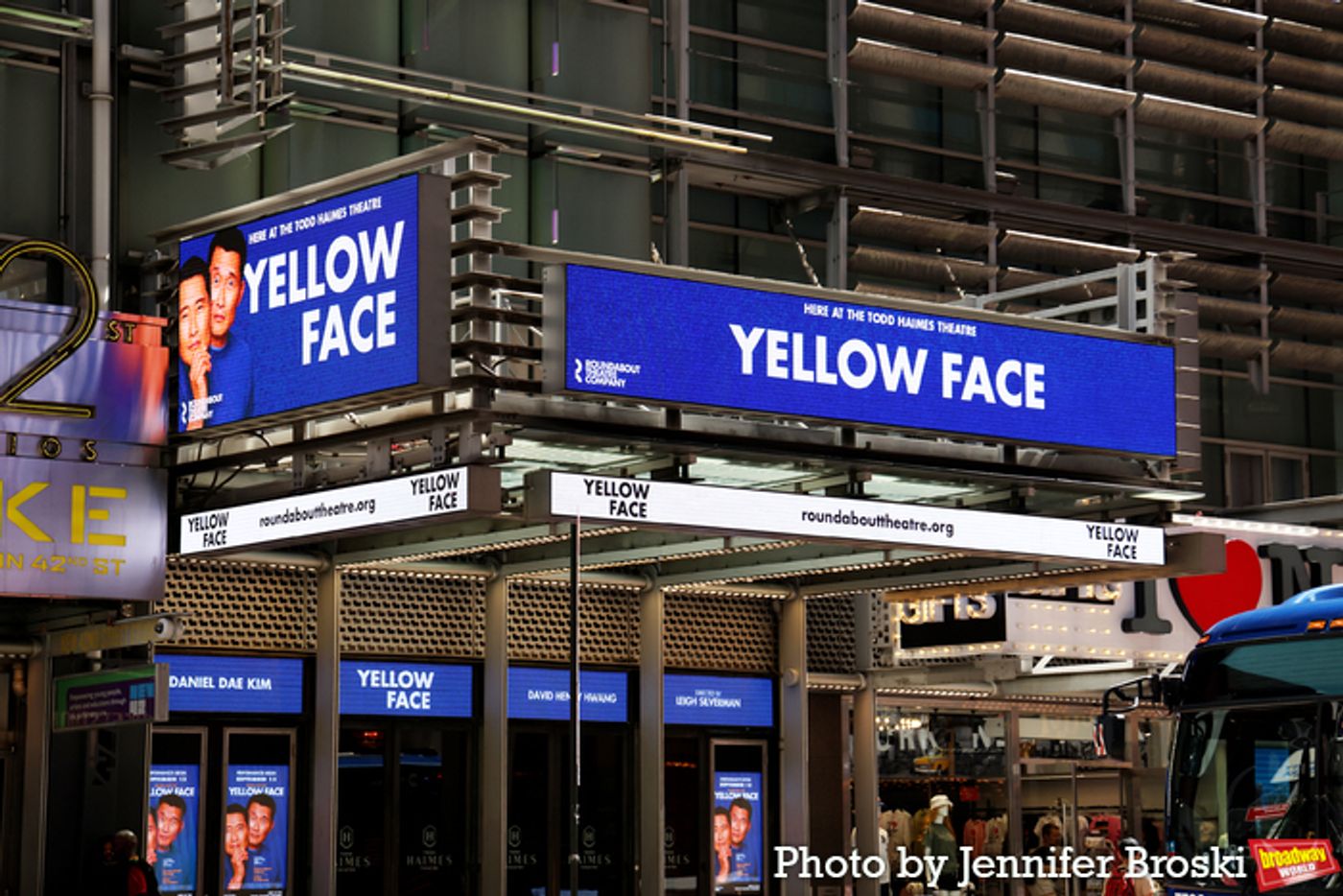 Up on the Marquee: YELLOW FACE  Image