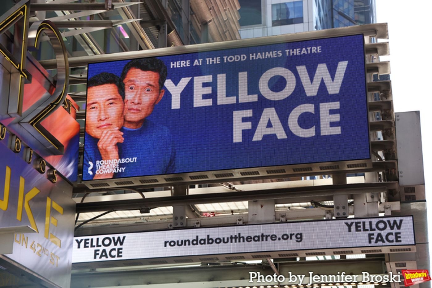 Up on the Marquee: YELLOW FACE  Image
