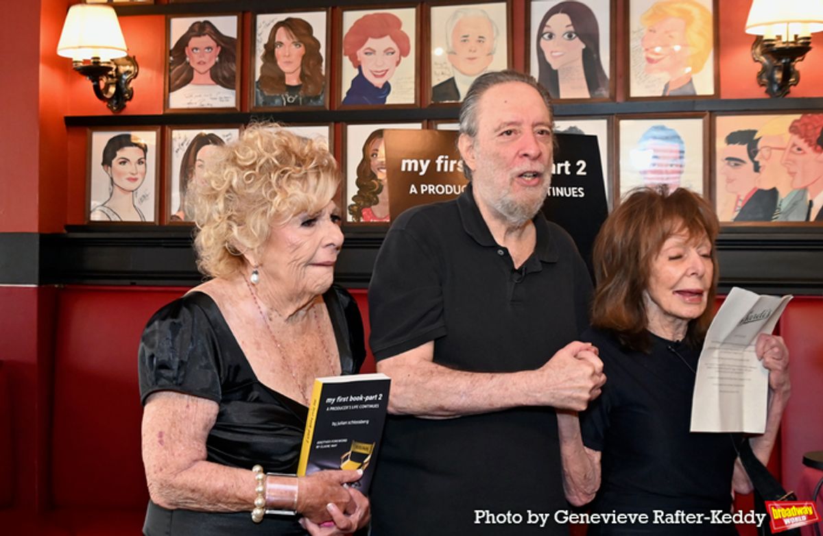 Renee Taylor, Julian Schlossberg and Elaine May at 